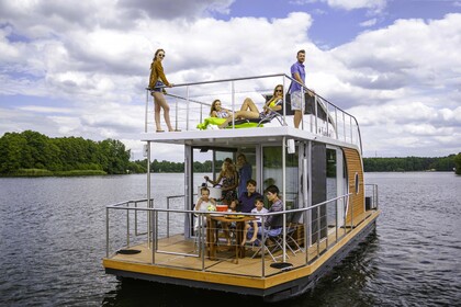 Hyra båt Båt utan licens  Nautilus Hausboote Nautino maxi Tagescharter führerscheinfrei Berlin
