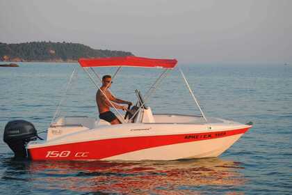 Rental Boat without license  Compass 150 CC Thasos Regional Unit