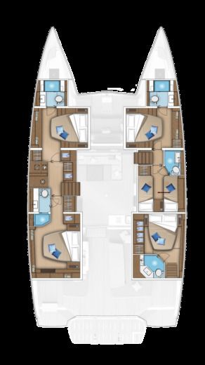Catamaran Lagoon LAGOON 55 Boat design plan