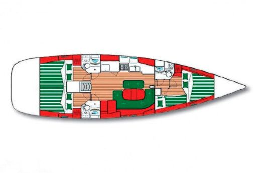 Sailboat Beneteau Oceanis 473 boat plan