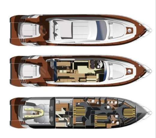 Motor Yacht Aicon 72 SL boat plan