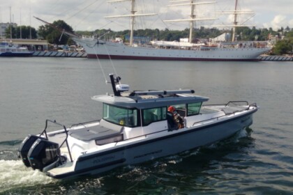 Verhuur Motorboot Axopar 37 Top Cross Cabin Brabus Line Gdynia