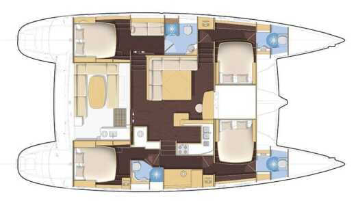 Catamaran Lagoon Lagoon 500 Boat design plan