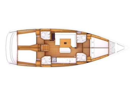 Sailboat JEANNEAU SUN ODYSSEY 479 Σχέδιο κάτοψης σκάφους