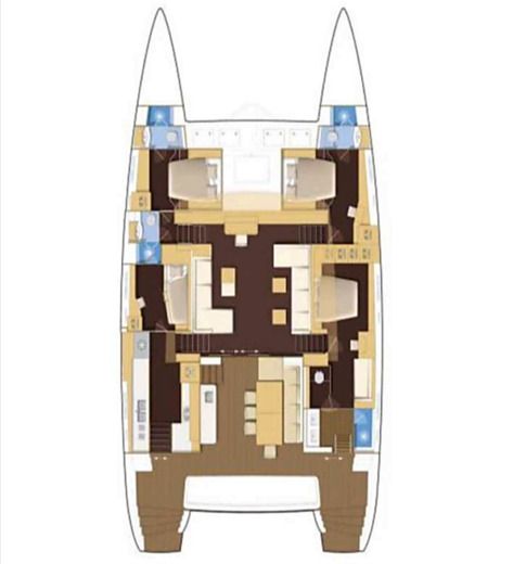 Catamaran Lagoon Lagoon 620 boat plan