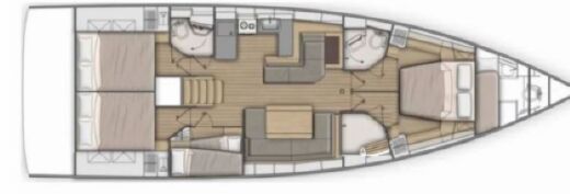 Sailboat Beneteau Oceanis 51.1 Plan du bateau