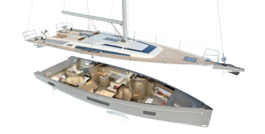 Sailboat Beneteau Oceanis 51.1 Σχέδιο κάτοψης σκάφους