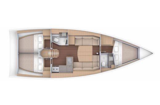 Sailboat  DUFOUR 390 - GALLIVANT Plan du bateau