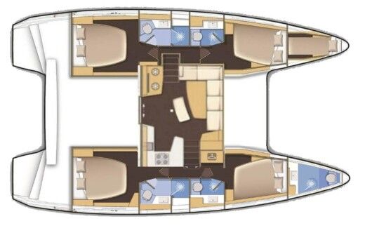 Catamaran Lagoon Lagoon 42 Boat design plan