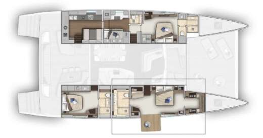 Motor Yacht Lagoon Seventy 8 Boat layout