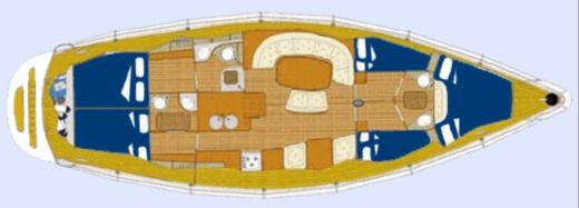 Sailboat Comar Comet 50 Cl Boot Grundriss