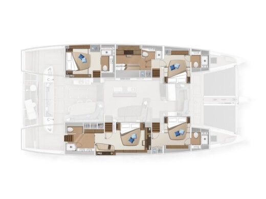 Catamaran  Lagoon Sixty 5 Owner's Version boat plan