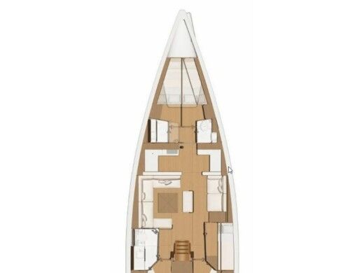 Sailboat  Dufour 520 Grand Large Boat layout