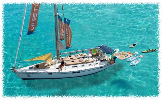 Sailboat Beneteau Oceanis Moorins 445 Planimetria della barca