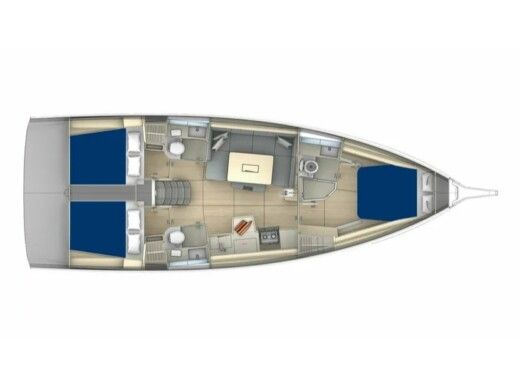 Sailboat  Dufour 41 Boat design plan