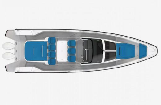 Motorboat Axopar 37ST Sun Top boat plan