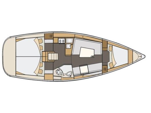Sailboat ELAN ELAN 35 IMPRESSION Plan du bateau