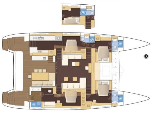 Catamaran LAGOON 620 boat plan