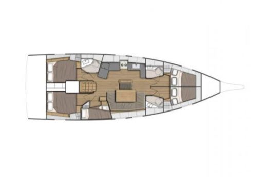 Sailboat Beneteau Oceanis 46.1 boat plan