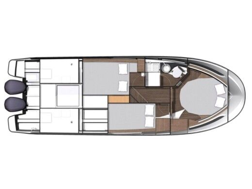 Motorboat  Merry Fisher 1095 Plano del barco