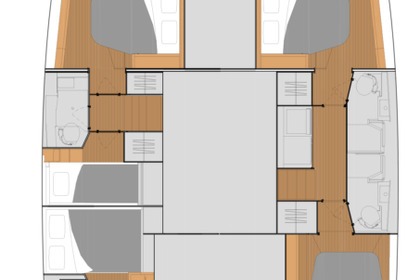 Miete Katamaran Fountaine Pajot Fountaine Pajot Tanna 47 - 5 + 1 cab. Tunas do Paraná