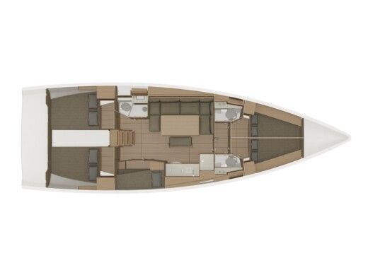 Sailboat DUFOUR 460 Grand Large boat plan