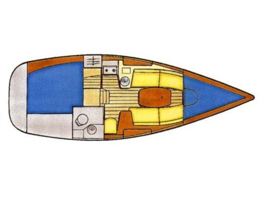 Sailboat JEANNEAU SUN ODYSSEY 29.2 boat plan