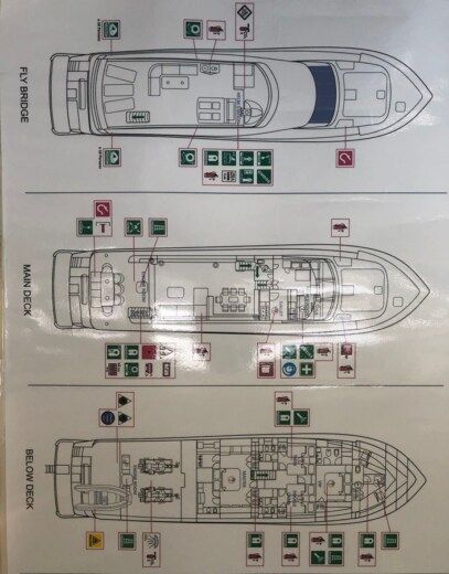 Motor Yacht Canados 90 Boat layout