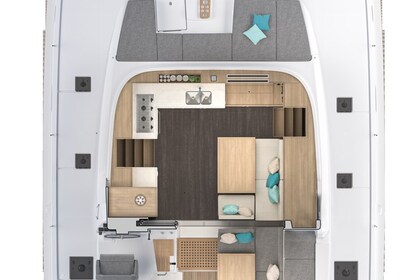 Miete Katamaran Lagoon-Bénéteau Lagoon 43 - 4 + 2 cab. Trogir