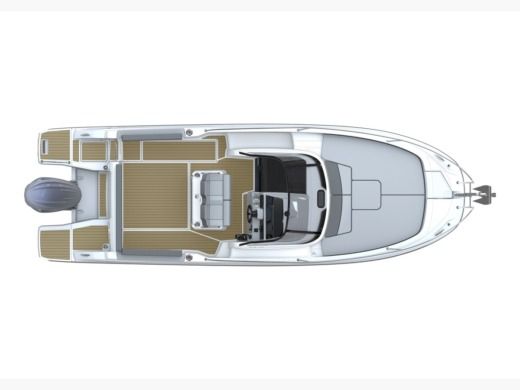 Motorboat Jeanneau Cap Camarat 7.55 boat plan