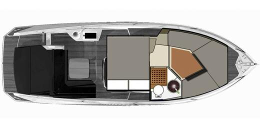 Motorboat Cranchi Endurance 30 Plan du bateau