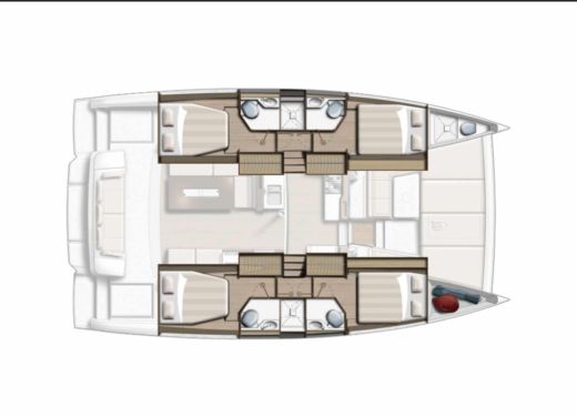 Catamaran Bali - Catana bali 4.2 Plan du bateau