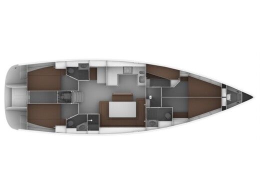 Sailboat  Bavaria 51 Cruiser boat plan
