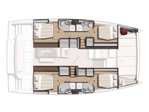 Catamaran Bali - Catana 4.8 Boat design plan