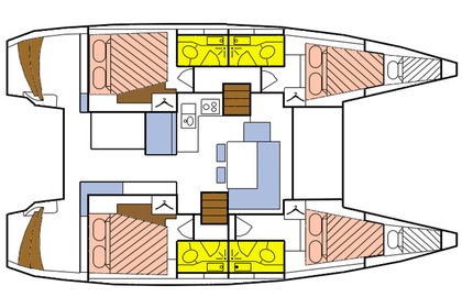 Verhuur Catamaran LAGOON 40 Mahé