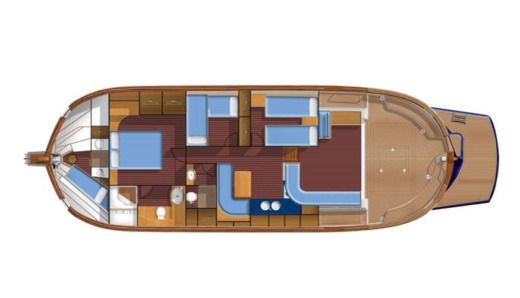 Motor Yacht Menorquin 180 Plano del barco