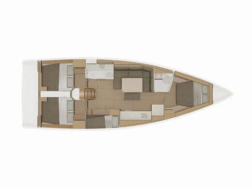 Sailboat  Dufour 430 Grand Large boat plan