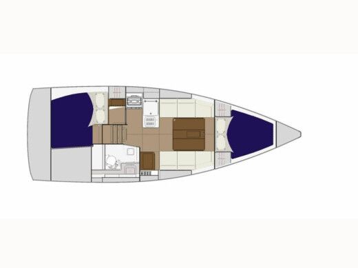 Sailboat  Dufour 310 Grand Large boat plan