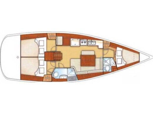 Sailboat  Oceanis 40 boat plan