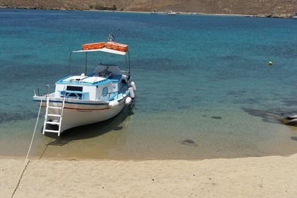 Charter Motorboat Traditional Wooden Motorboat Mykonos