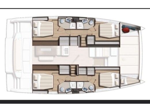 Catamaran  Bali 4.6 Plano del barco