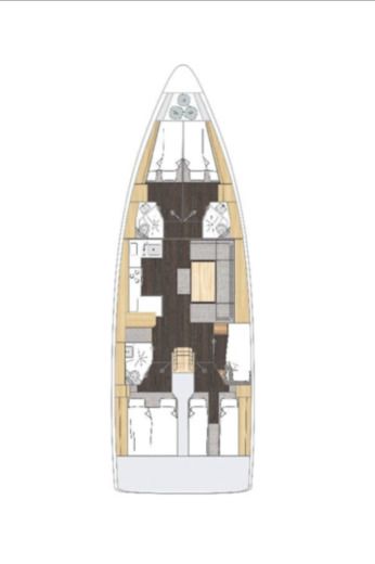 Sailboat Bavaria Bavaria C46 Boat layout