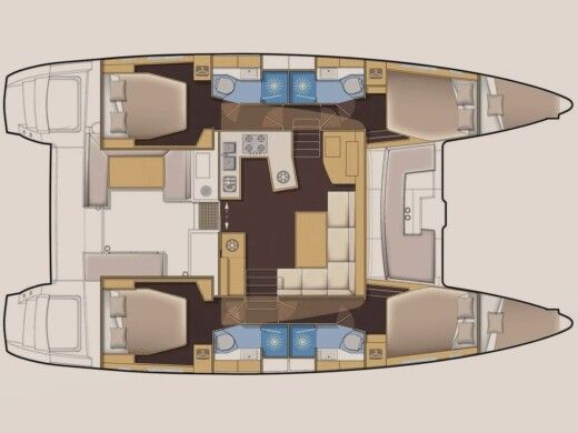 Catamaran Lagoon Lagoon 450f Boat design plan