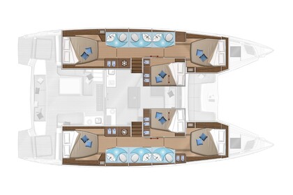 Hire Catamaran  Lagoon 50 Lefkada