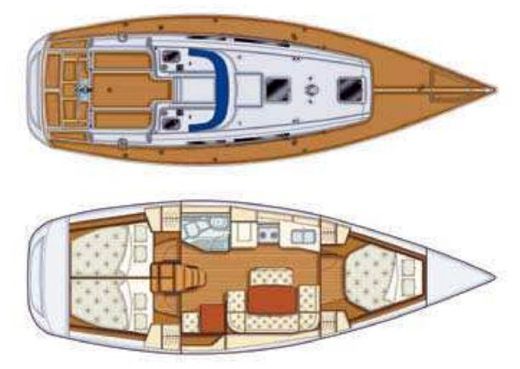 Sailboat GRAND SOLEIL 37 R Plan du bateau