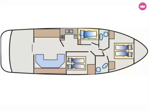 Motor Yacht Princess 470 boat plan