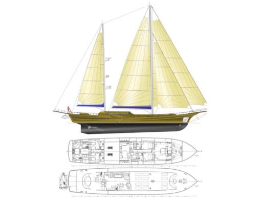 Sailboat  CARPEDIEM 5 Boot Grundriss