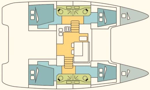 Catamaran Lagoon Lagoon 40 Plano del barco