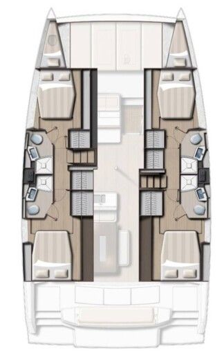 Catamaran Bali - Catana Bali 4.6 Boat design plan