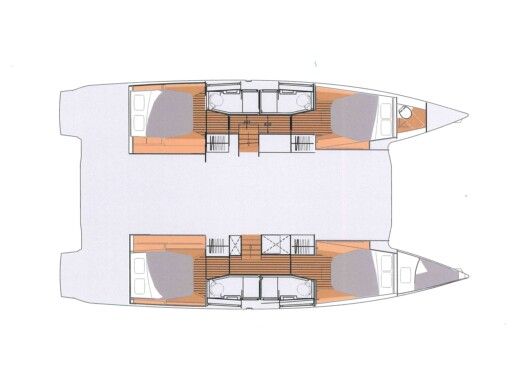 Catamaran Fountaine Pajot  Elba 45 S Plan du bateau